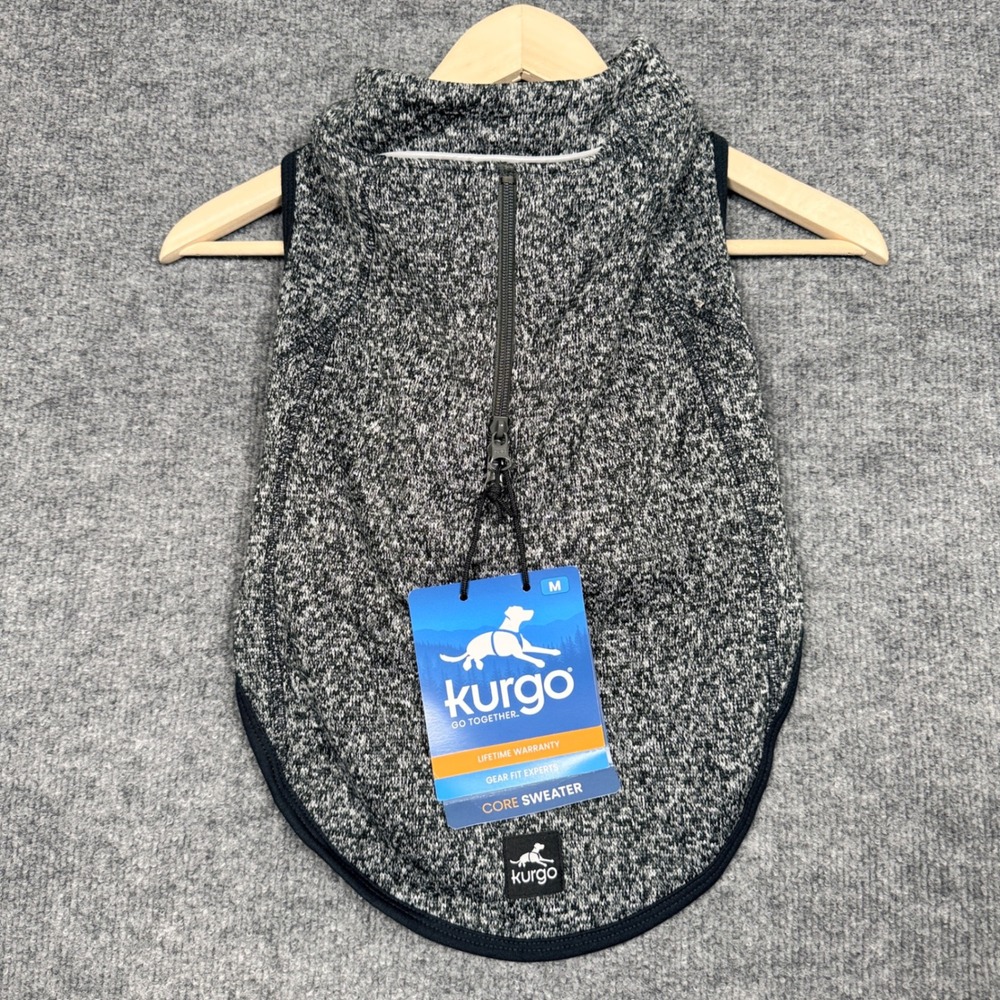 New Kurgo Core Dog Sweater Gray Go Together Gear Fit Outdoor Baselayer